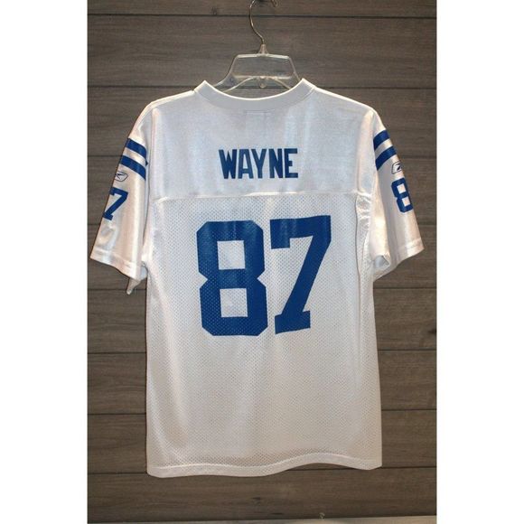 Reebok/NFL Team Apparel White Indianapolis Colts #87 Reggie Wayne jersey size L - Picture 2 of 6